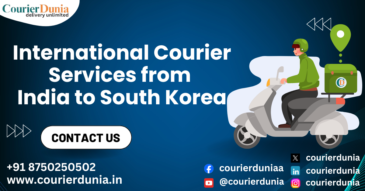 Courier Charges from India to South Korea