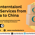 Courier Charges from India to China
