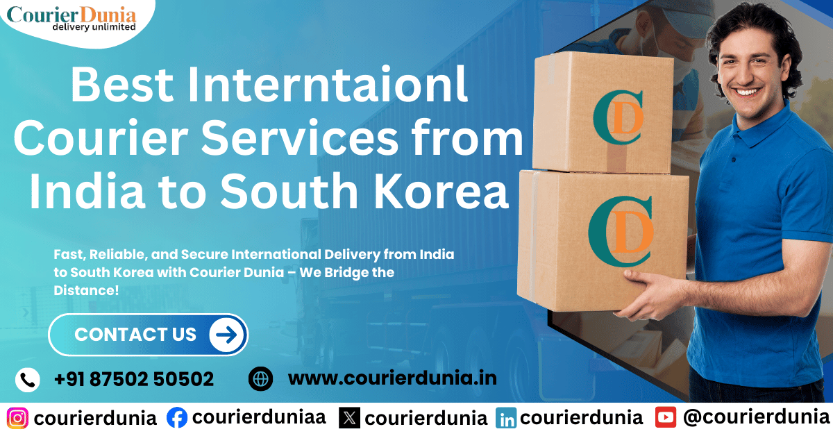 Courier Charges from India to South Korea