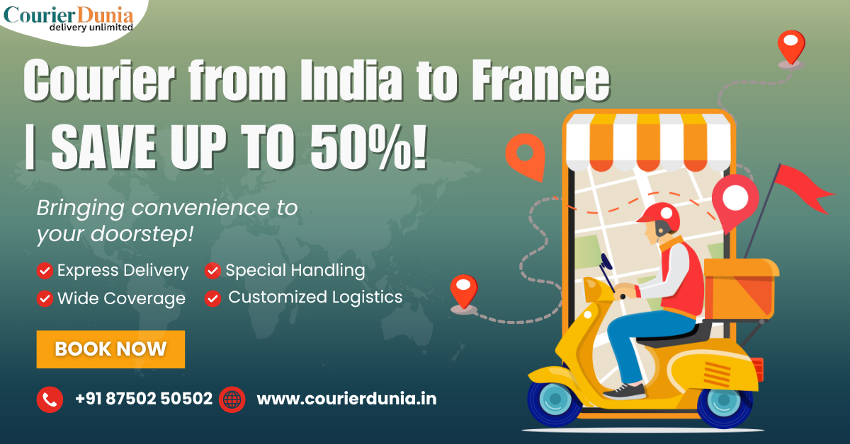 Courier Charges from India to France