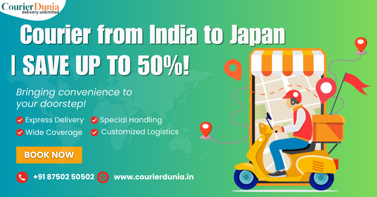 Courier Charges from India to Japan