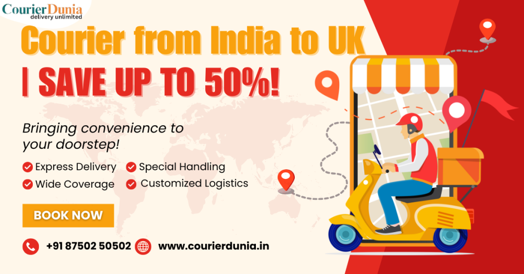 Courier Charges from India to UK