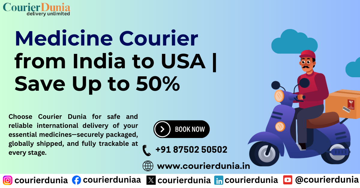 Medicine Courier from India to USA